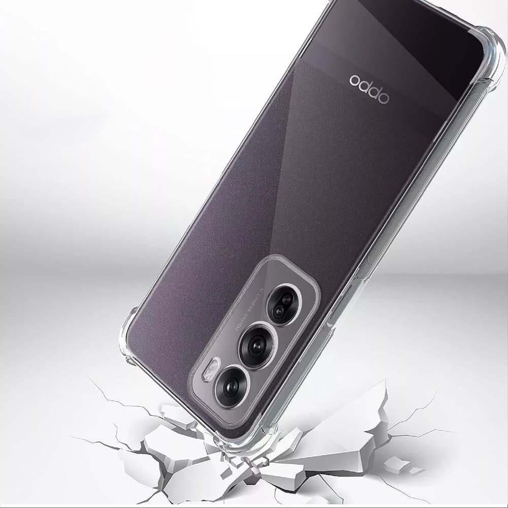 Techsuit Nárazuvzdorný Průhledný silikon Oppo Reno12 Pro Clear - náhled 3