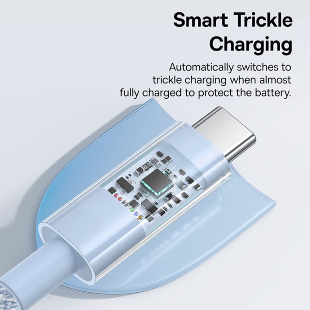 Baseus Data Cable Gem Type-C to Type-C 100W 2m Galaxy Blue - náhled 3