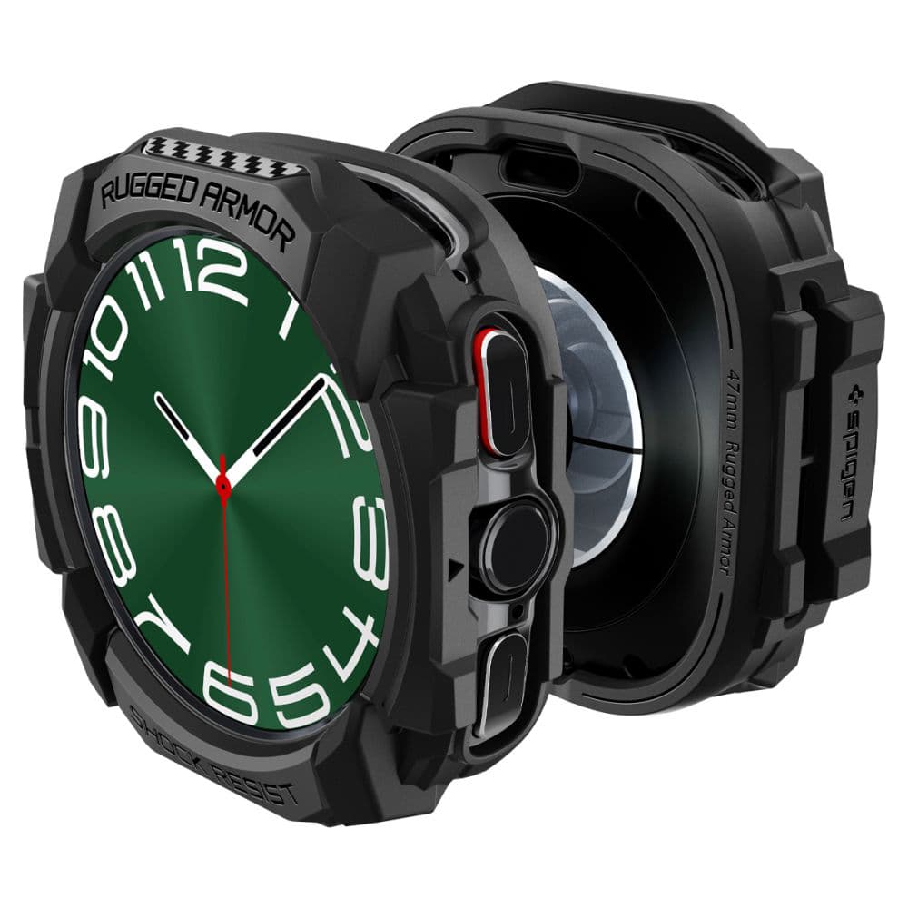 Pouzdro Spigen Rugged Armor pro Samsung Galaxy Watch Ultra 47mm černé - náhled 3