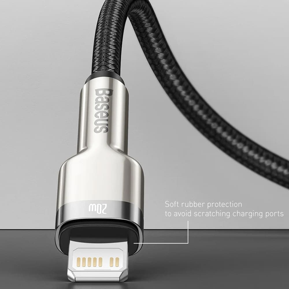 Baseus Kabel Cafule Metal USB to Lightning 2m Černý - náhled 3