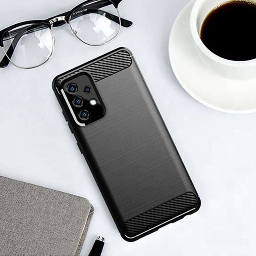 Techsuit Karbon Silikon Samsung Galaxy A32 5G Černá - náhled 3