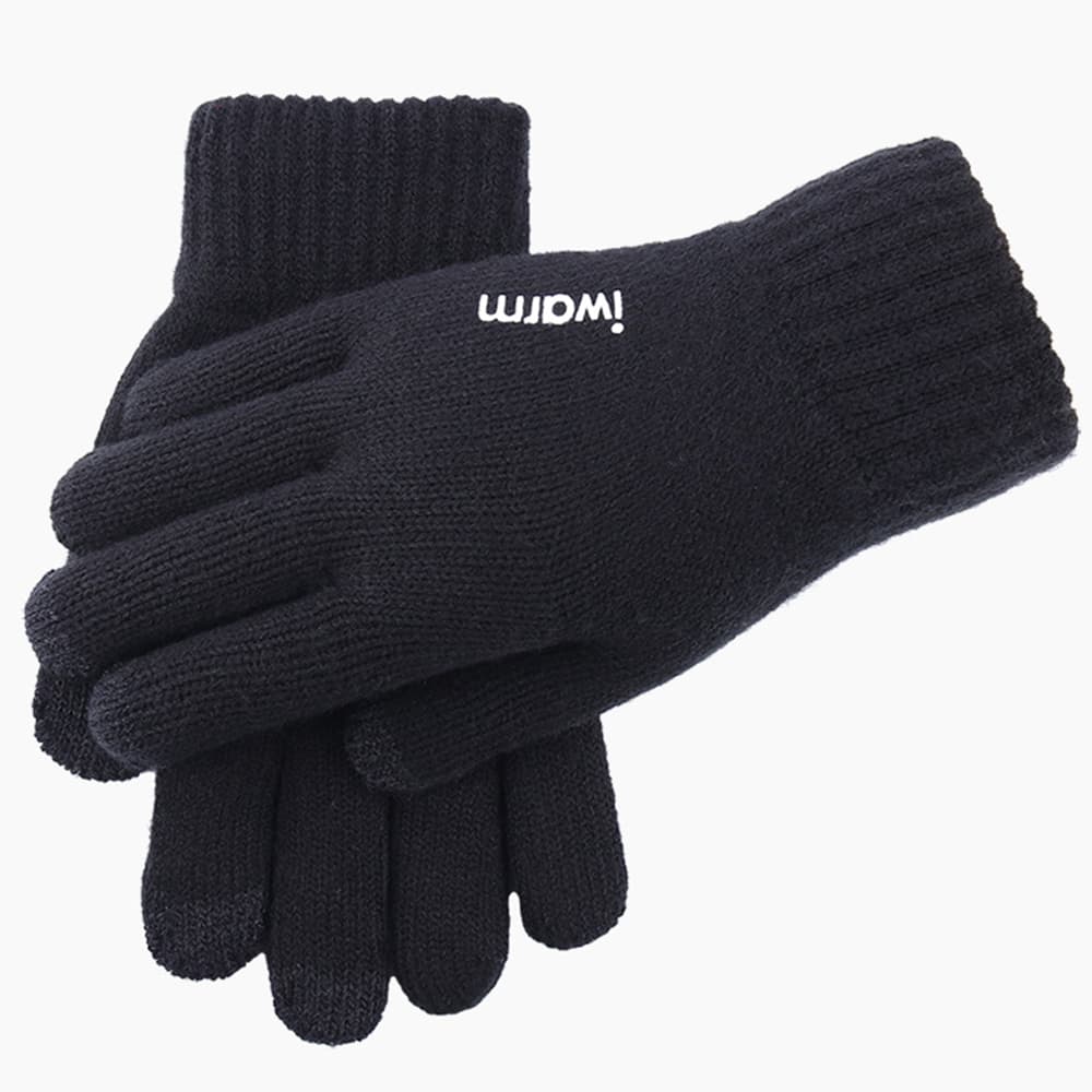 iWarm Dotykové rukavice ST0005 Samet Akryl Černé - náhled 3