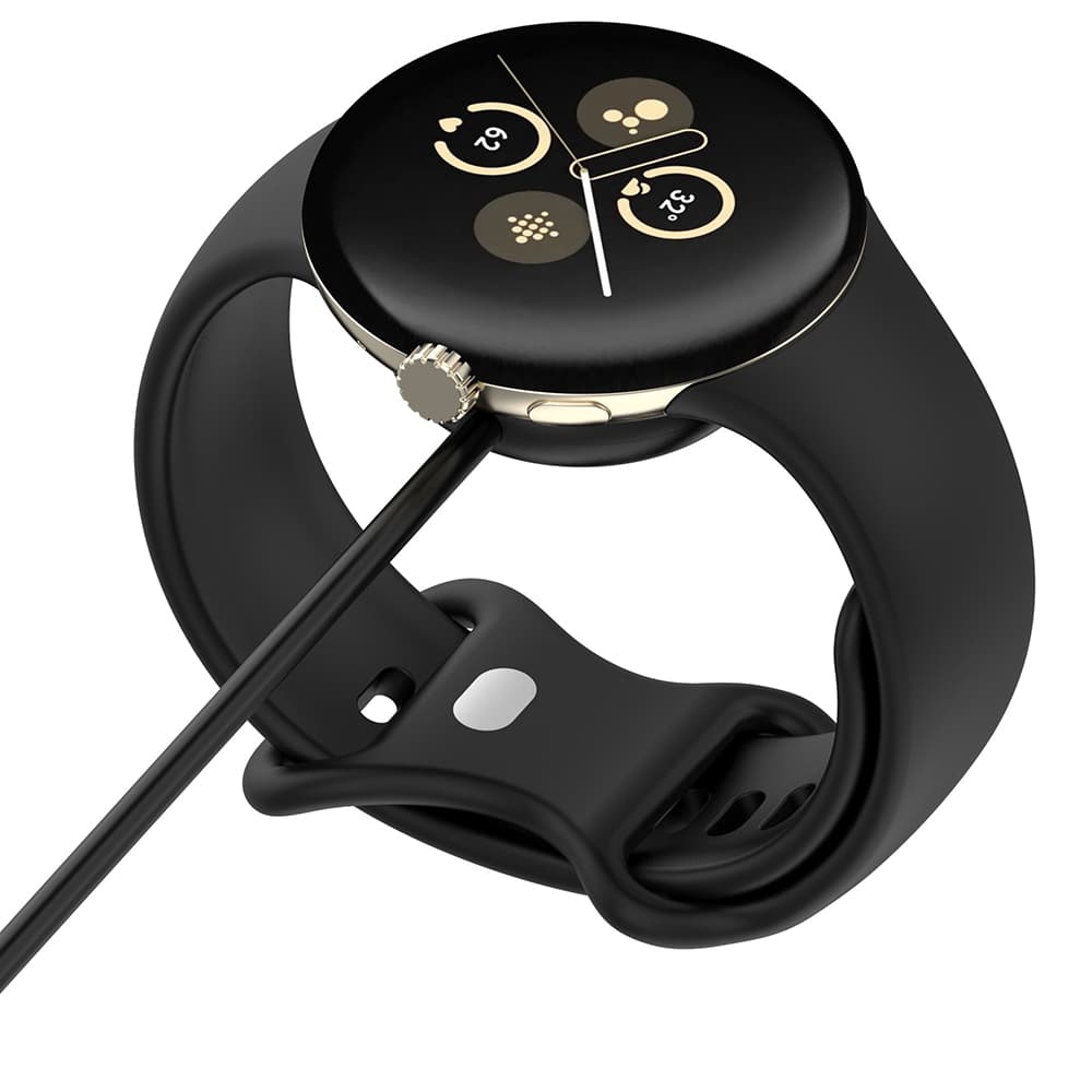 Techsuit SmartWatch bezdrátový nabíjecí kabel pro Google Pixel Watch 3 2 Fitbit Ace LTE Type-C černý - náhled 3