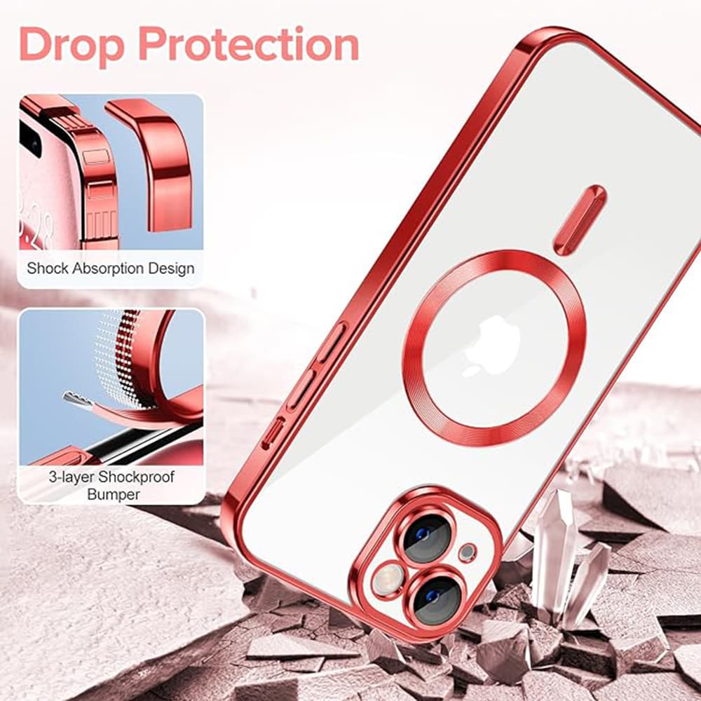 Techsuit Luxury Crystal MagSafe pro iPhone 16 v tmavě zelené - náhled 3