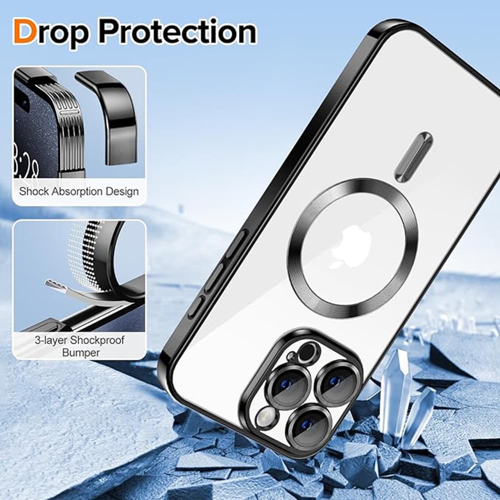 Techsuit Luxury Crystal MagSafe pro iPhone 16 Pro Max v tmavě zelené - náhled 3