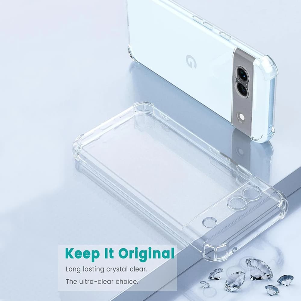Techsuit Shockproof silikonový obal Google Pixel 9 průhledný - náhled 3