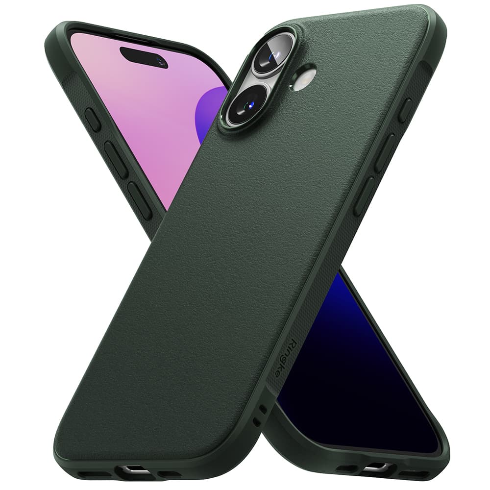 Ringke Onyx pouzdro iPhone 16 tmavě zelené - náhled 3