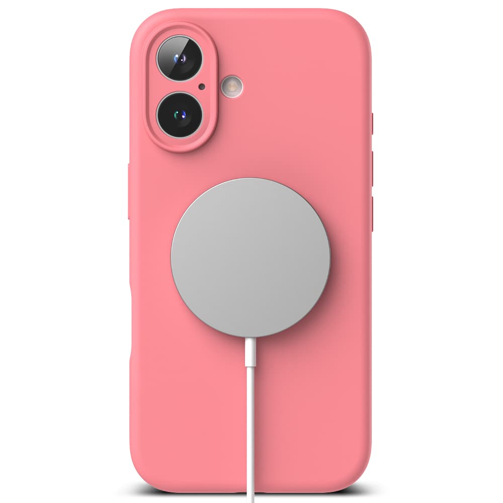 Ringke Silicone Magnetic MagSafe pro iPhone 16 Plus růžová - náhled 3