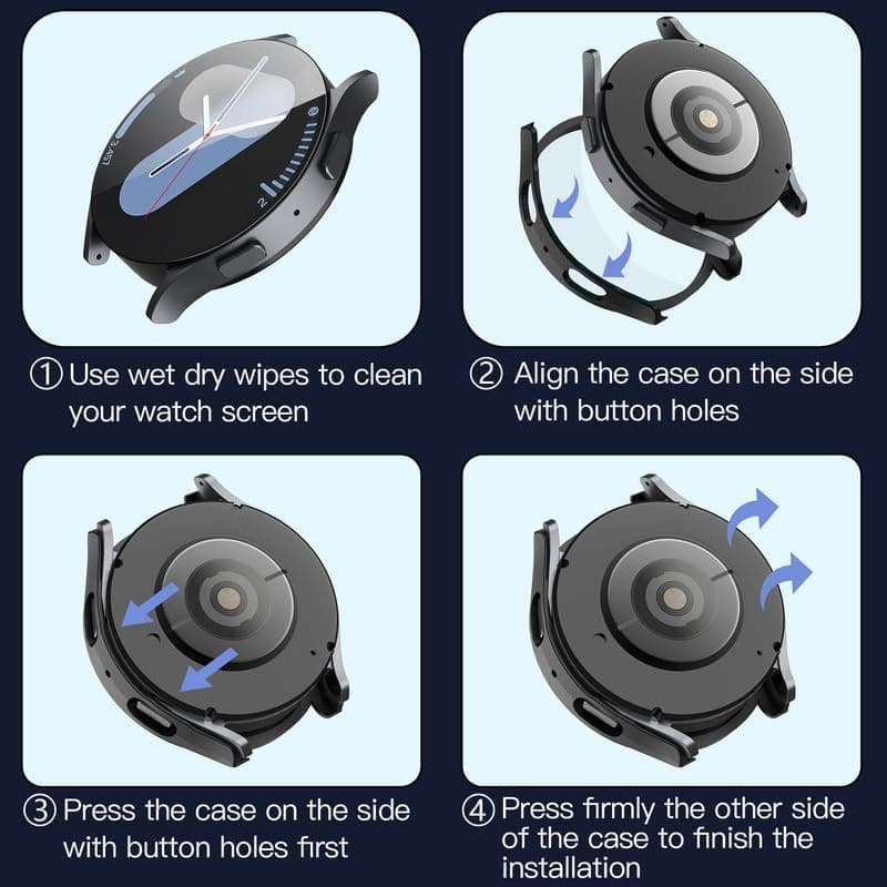Techsuit Defense360 Pro pro Samsung Galaxy Watch7 (40mm) černá - náhled 3