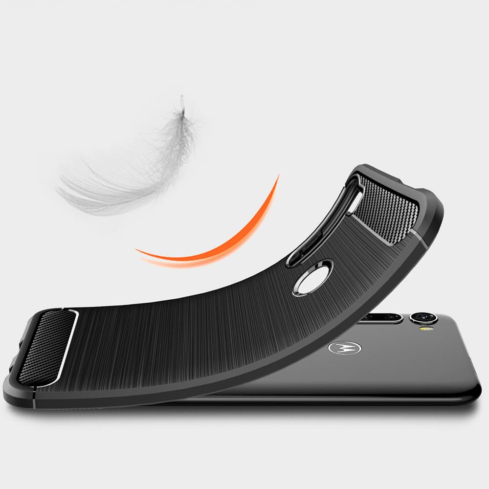 Techsuit Karbon Silikon Motorola One Fusion Plus Černá - náhled 3