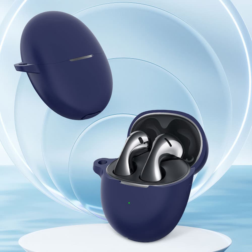 Techsuit silikonové pouzdro pro Huawei FreeBuds 5 hladký ultratenký černý - náhled 3