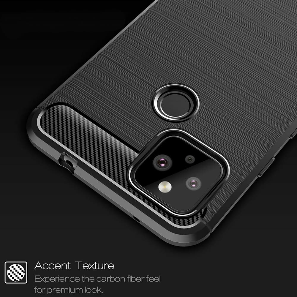 Techsuit Carbon Silicone Google Pixel 5 Černá - náhled 3