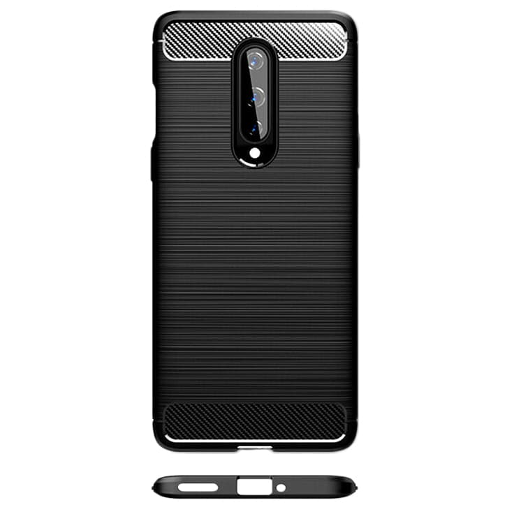 Techsuit Karbon Silikon OnePlus 8 Černý - náhled 3