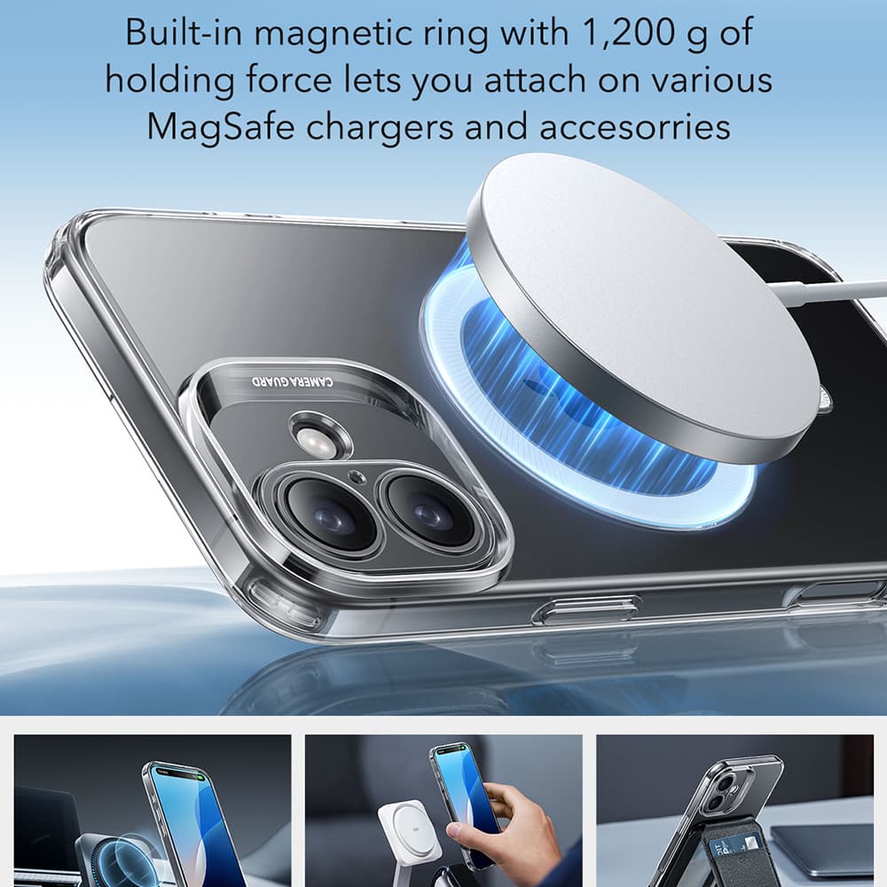 ESR Zero HaloLock iPhone 16 Plus Průhledný - náhled 3