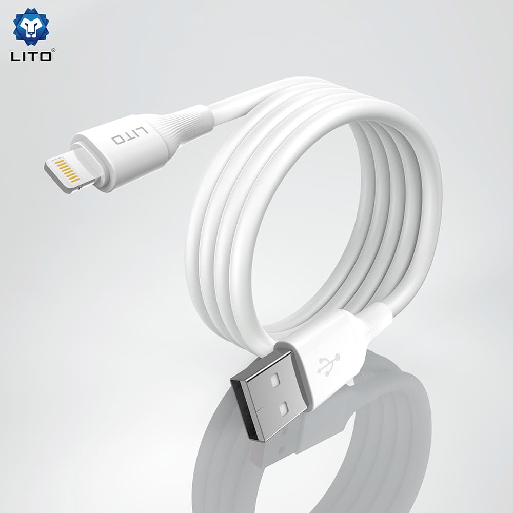 Lito Datový kabel LD06V USB na Micro-USB 2.4A PVC 1m černý - náhled 3