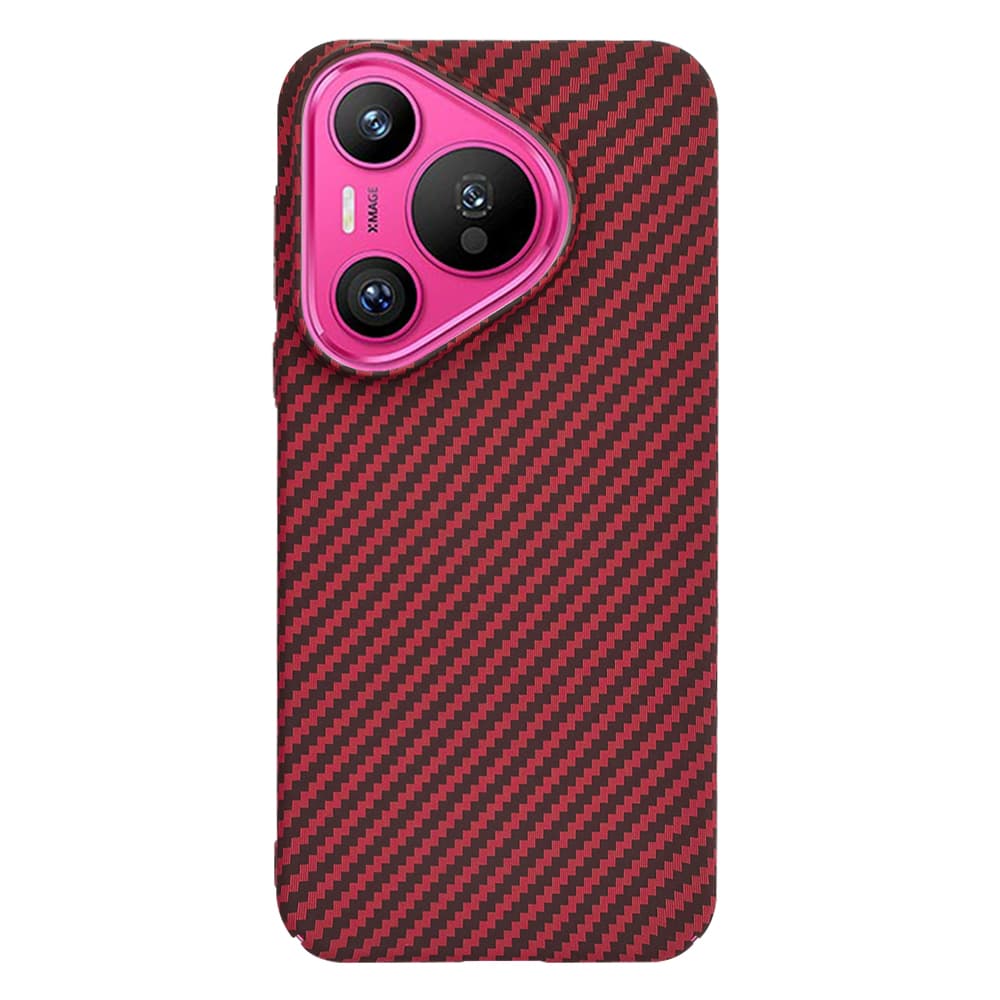 Techsuit Carbonite FiberShell Huawei Pura 70 červená - náhled 3