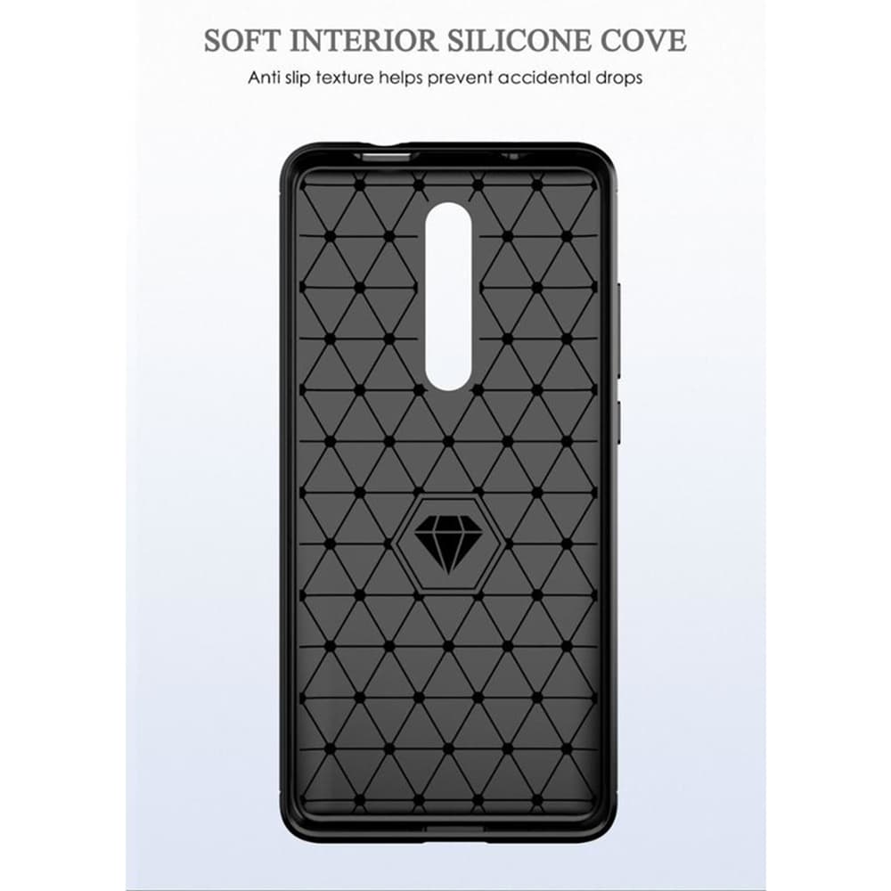 Techsuit Carbon Silicone pro Xiaomi Mi 9T Mi 9T Pro Redmi K20 Redmi K20 Pro černá - náhled 3
