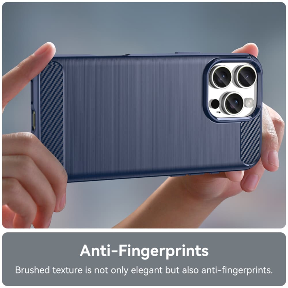 Techsuit Karbon Silikon iPhone 16 Pro Modrý - náhled 3