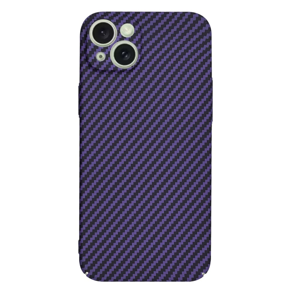 Techsuit Carbonite FiberShell pro iPhone 15 Plus fialová - náhled 3