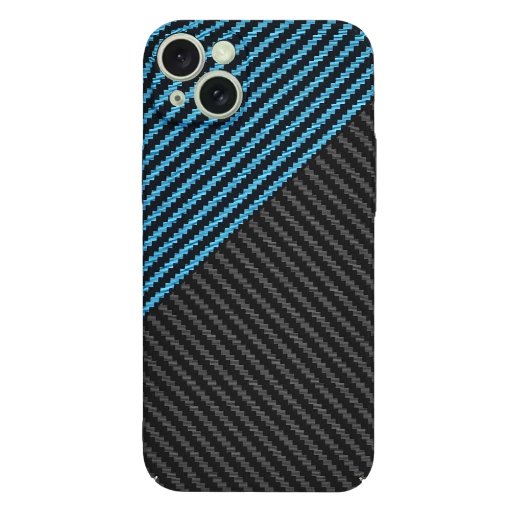 Techsuit Carbonite FiberShell pro iPhone 15 Plus v modré Pulse - náhled 3