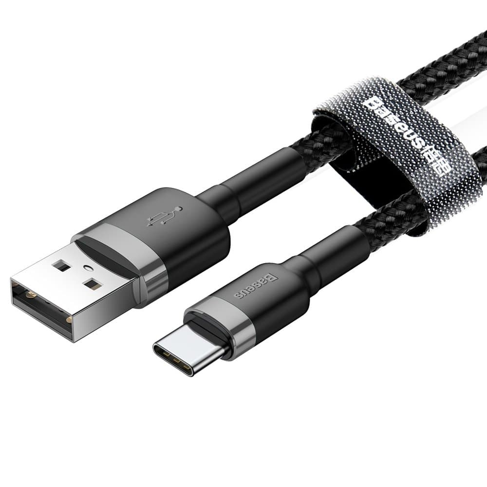 Baseus Datový kabel Cafule USB Type-C 3m Gray Black - náhled 3