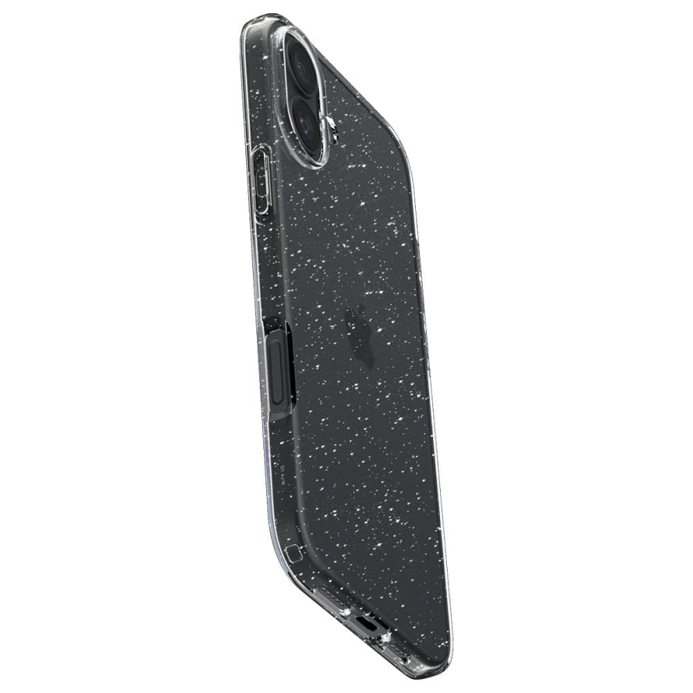 Spigen Liquid Crystal Glitter iPhone 16 Křišťálový křemen - náhled 3