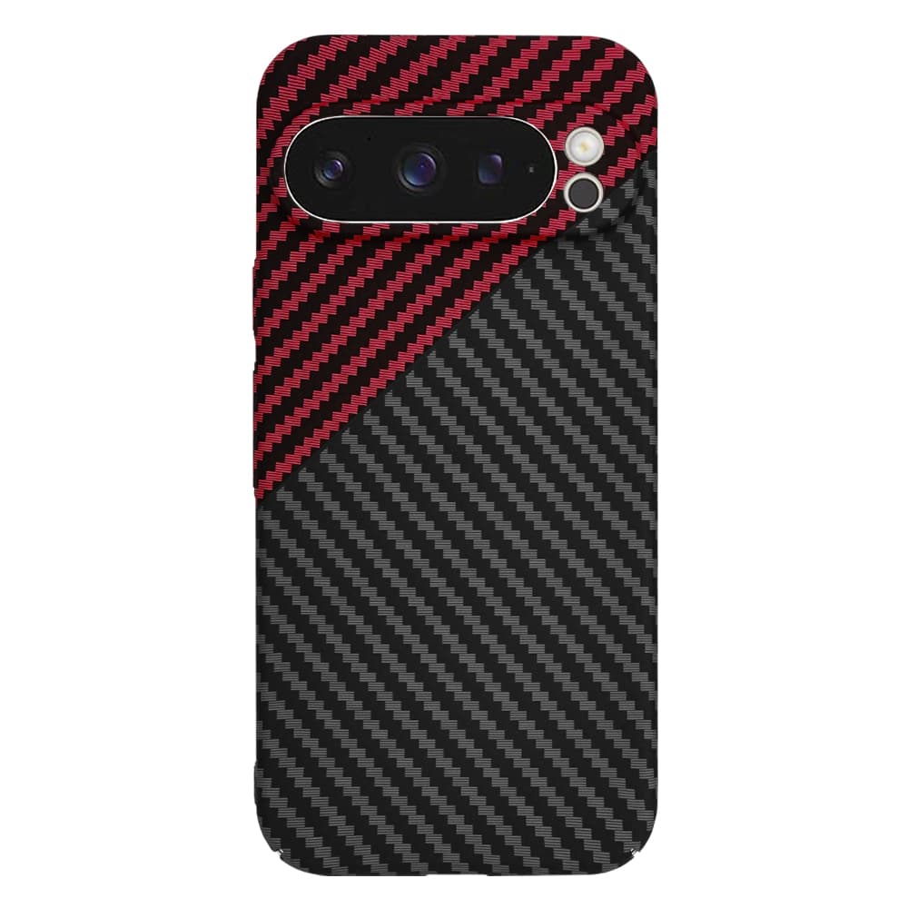 Kryt Techsuit Carbonite FiberShell pro Pixel 9 Pro RedVortex - náhled 3