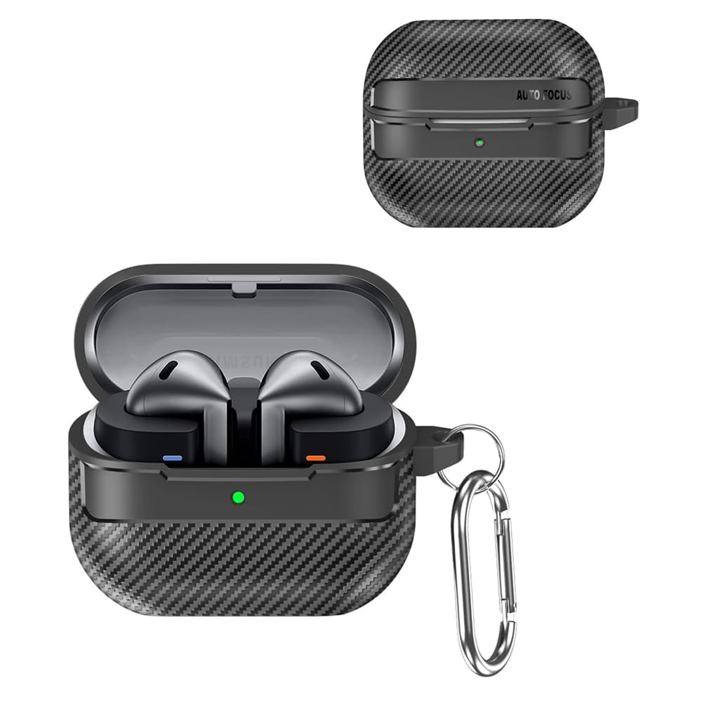 Techsuit CarbonFiber pro Samsung Galaxy Buds 3 / 3 Pro / 3 FE černá - náhled 3