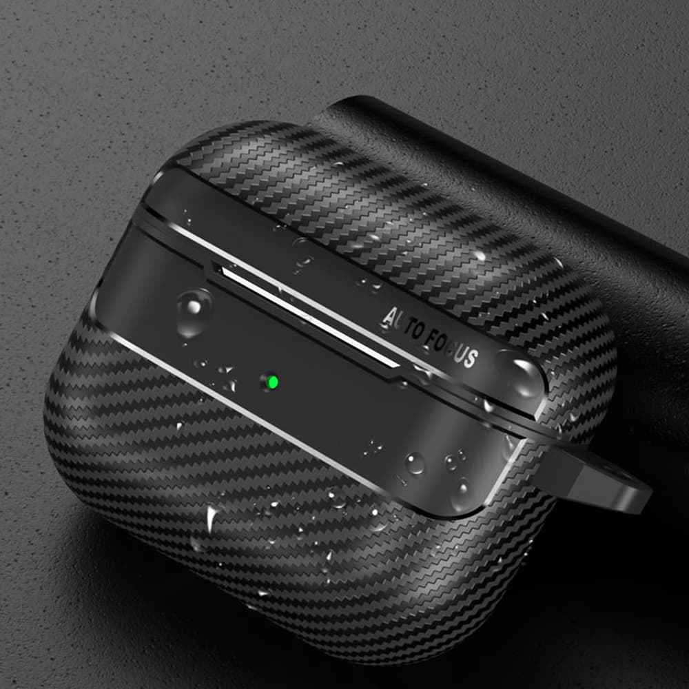 Techsuit CarbonFiber pro AirPods 3 černá - náhled 3