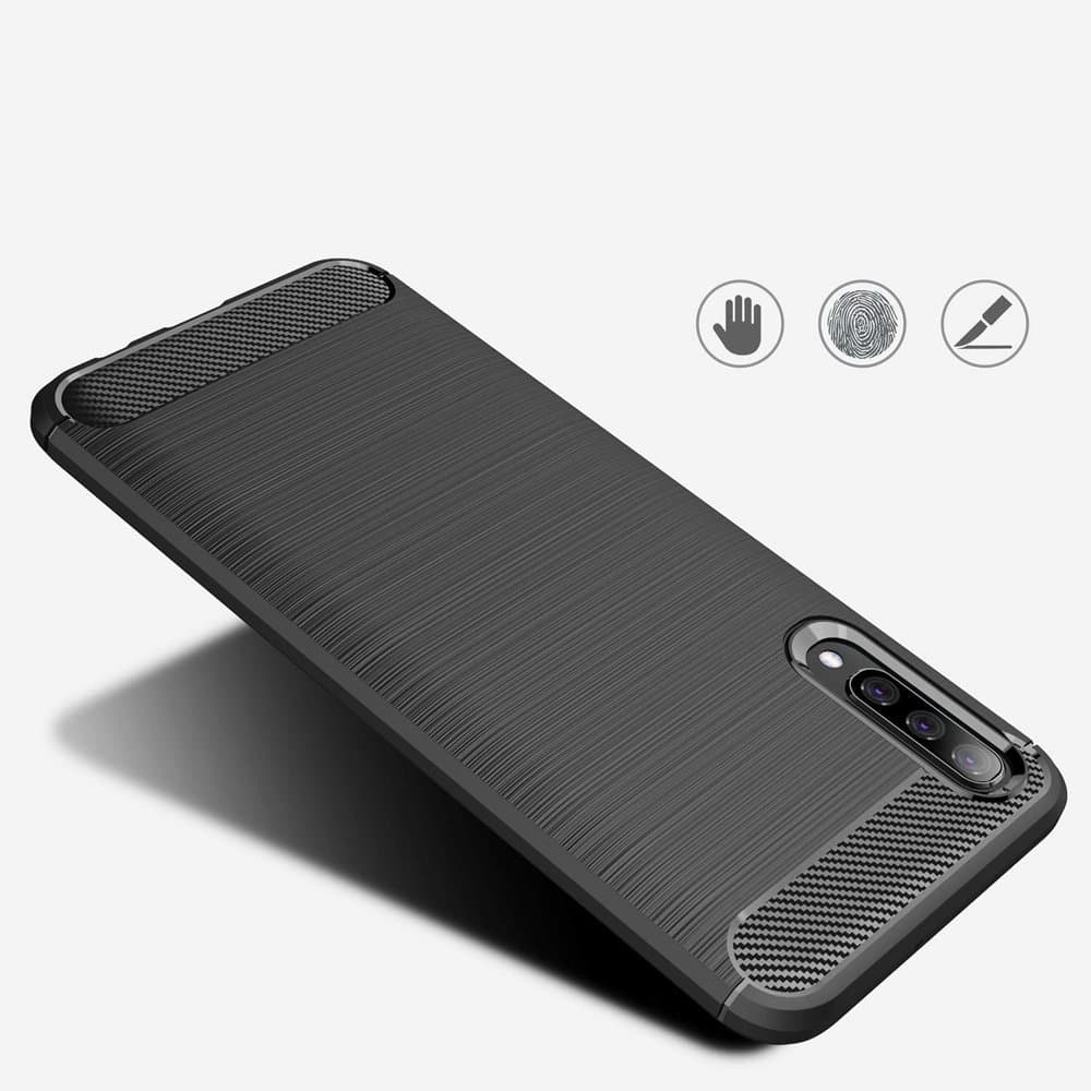 Techsuit Karbon Silikon Samsung A30s A50 A50s Černá - náhled 3