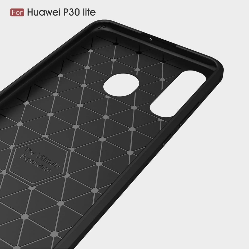 Techsuit Karbon Silikon Huawei P30 lite Černý - náhled 3