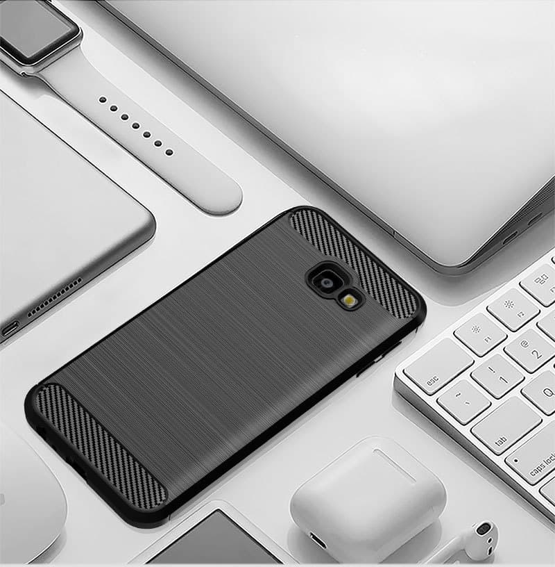 Techsuit Karbon Silikon Samsung Galaxy J4 Plus Black - náhled 3