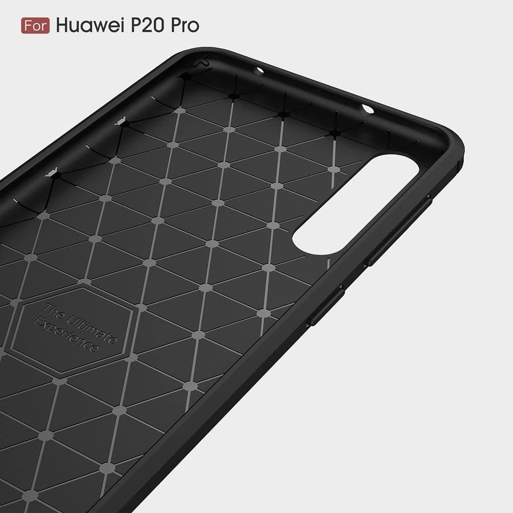 Techsuit Karbon Silikon Huawei P20 Pro Black - náhled 3
