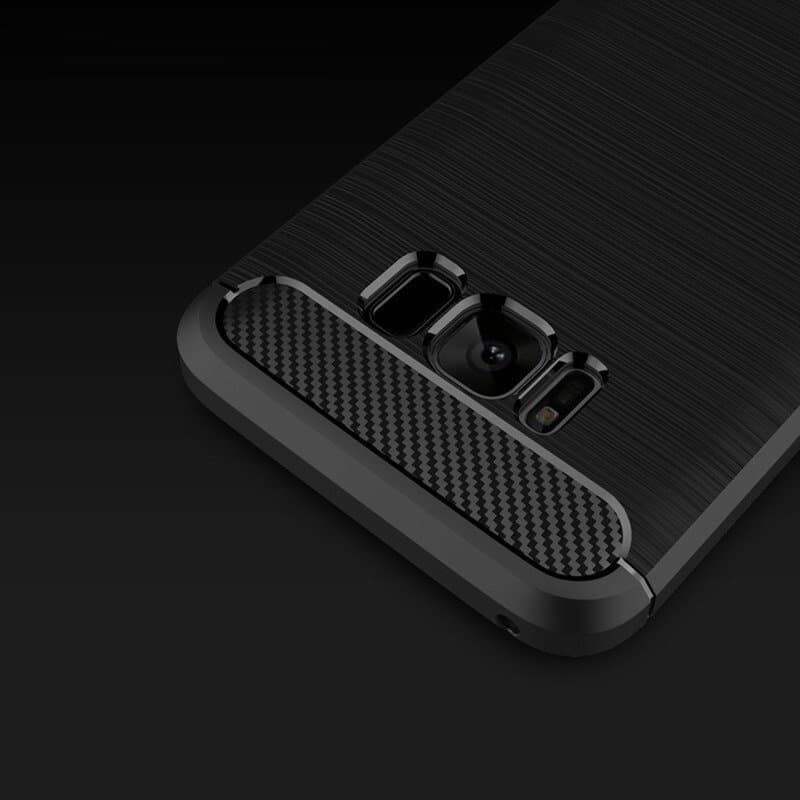 Techsuit Karbon Silikon Samsung Galaxy S8 Plus Černý - náhled 3
