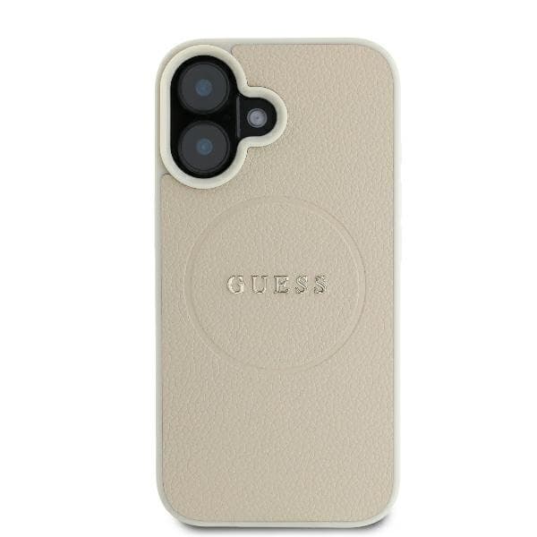 Guess Grained Gold Ring MagSafe GUHMP16SPGHSMME iPhone 16 béžová - náhled 3