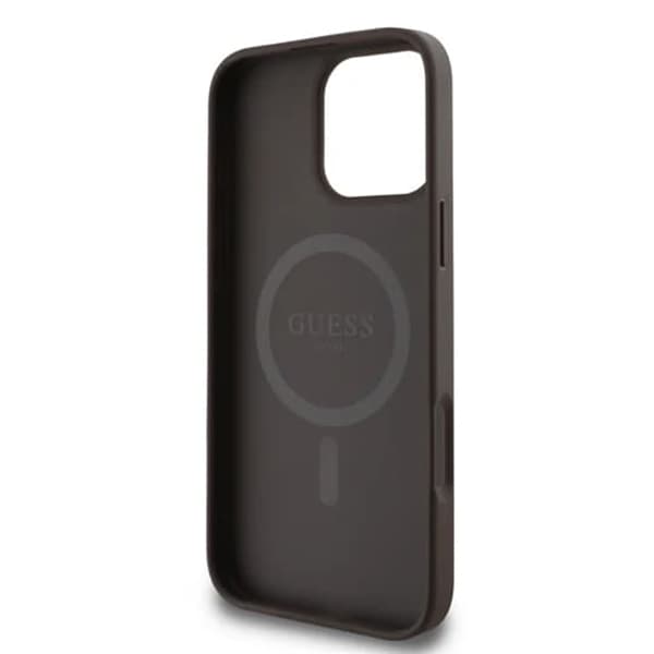 Guess 4G Ring Classic Logo MagSafe iPhone 16 Pro Max hnědý - náhled 3
