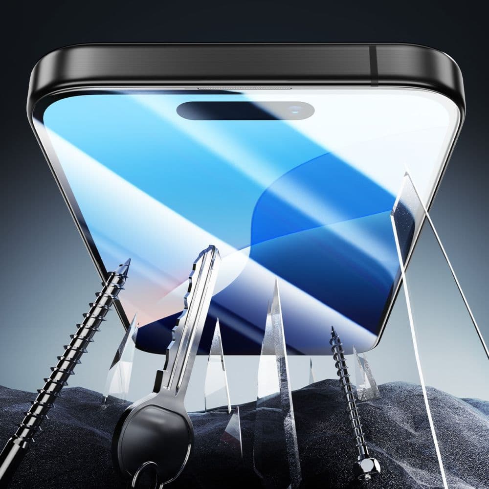 ESR Armorite ochranné sklo iPhone 16 Plus 15 Plus černá - náhled 3