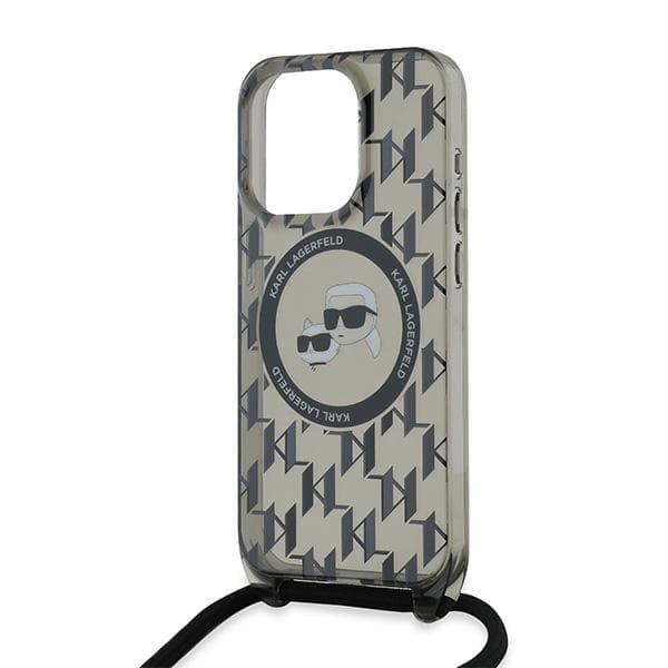 Karl Lagerfeld IML Crossbody MagSafe iPhone 15 Pro Max Monogram Karl a Choupette Head - náhled 3