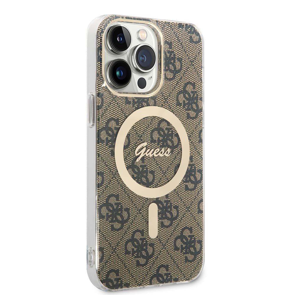 Guess IML 4G MagSafe GUHMP15LH4STW iPhone 15 Pro Hnědá - náhled 3