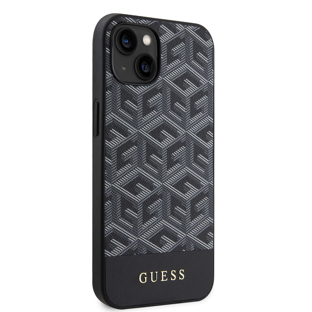 Guess GCube Stripes MagSafe GUHMP15SHGCFSEK iPhone 15 černá - náhled 3