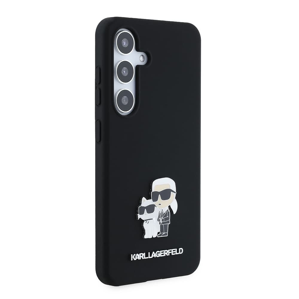 Karl Lagerfeld Silicone Samsung Galaxy S24 Karl&amp;Choupette Metal Pin - náhled 3