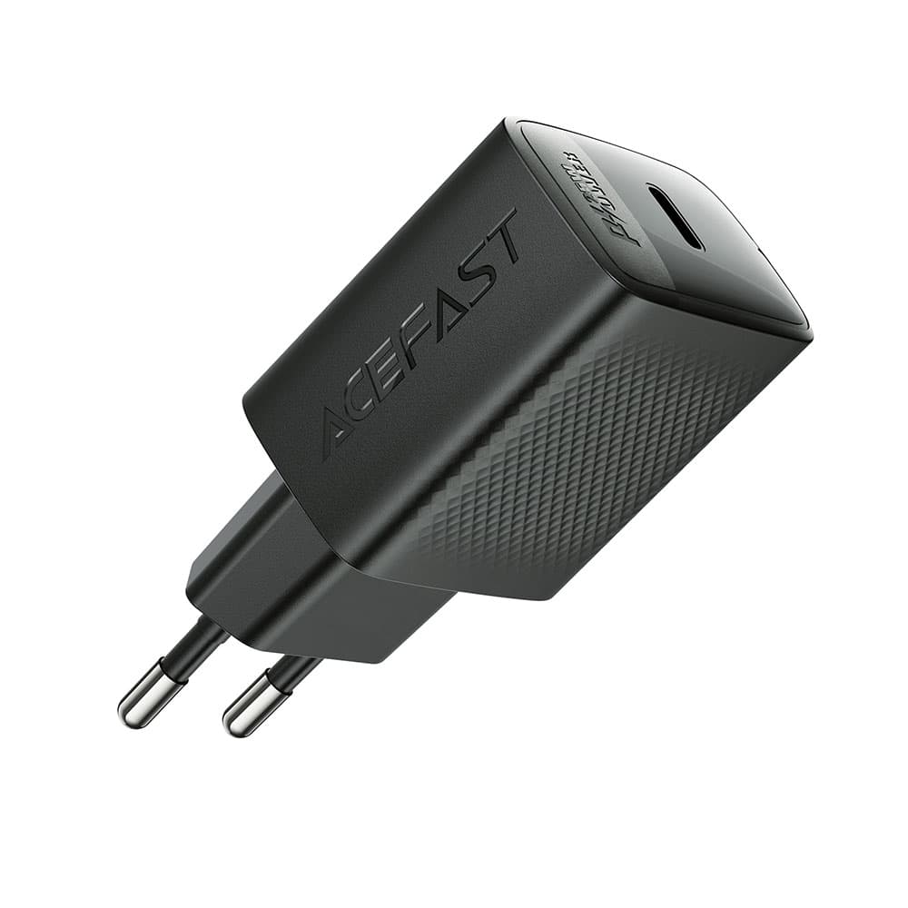 Acefast Wall Charger A104 USB-C PD25W GaN Technologie Rychlé Nabíjení Černá - náhled 3