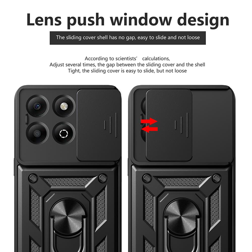 Techsuit CamShield Series Honor X6b černý - náhled 3