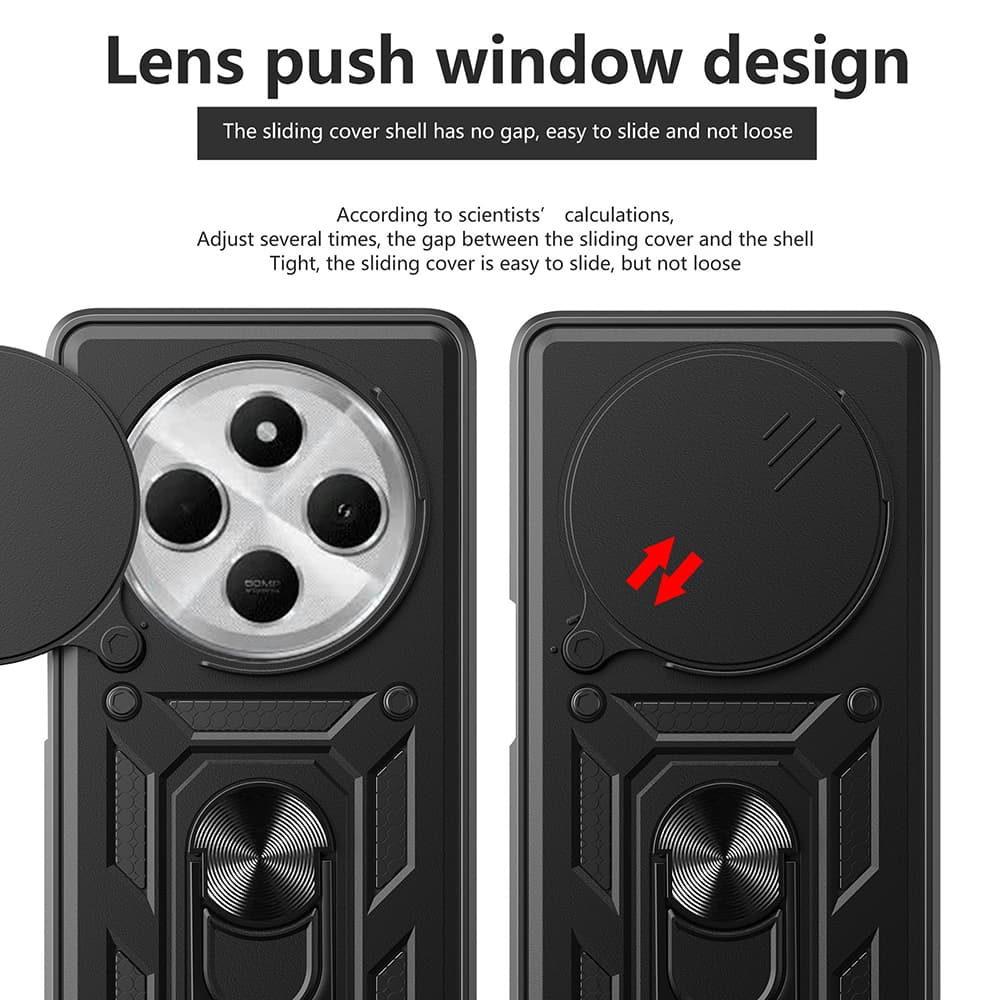 Techsuit CamShield Series pro Xiaomi Redmi 14C Poco C75 růžově zlatá - náhled 3
