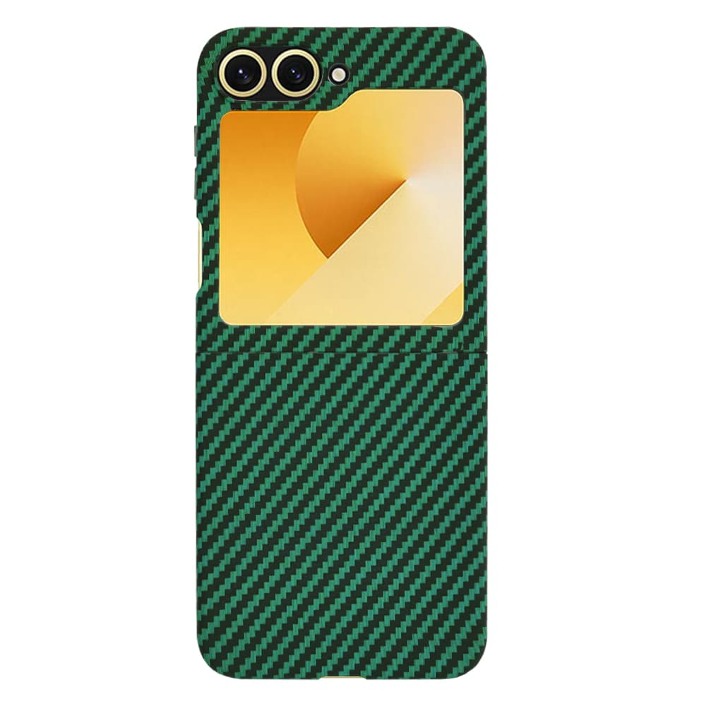 Techsuit Carbonite FiberShell pro Samsung Galaxy Z Flip6 Flip7 FE zelený - náhled 3