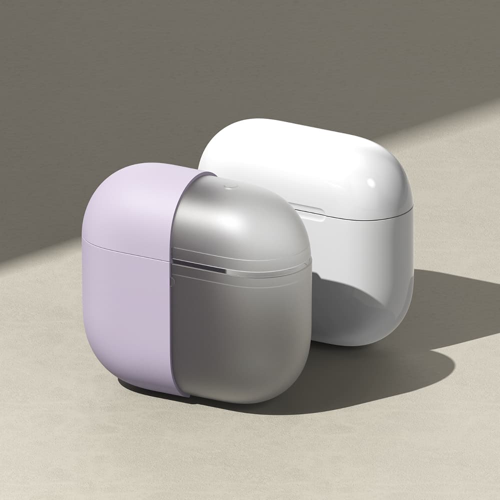 Ringke - silikonové pouzdro - Apple AirPods 4 - světle fialové - náhled 3