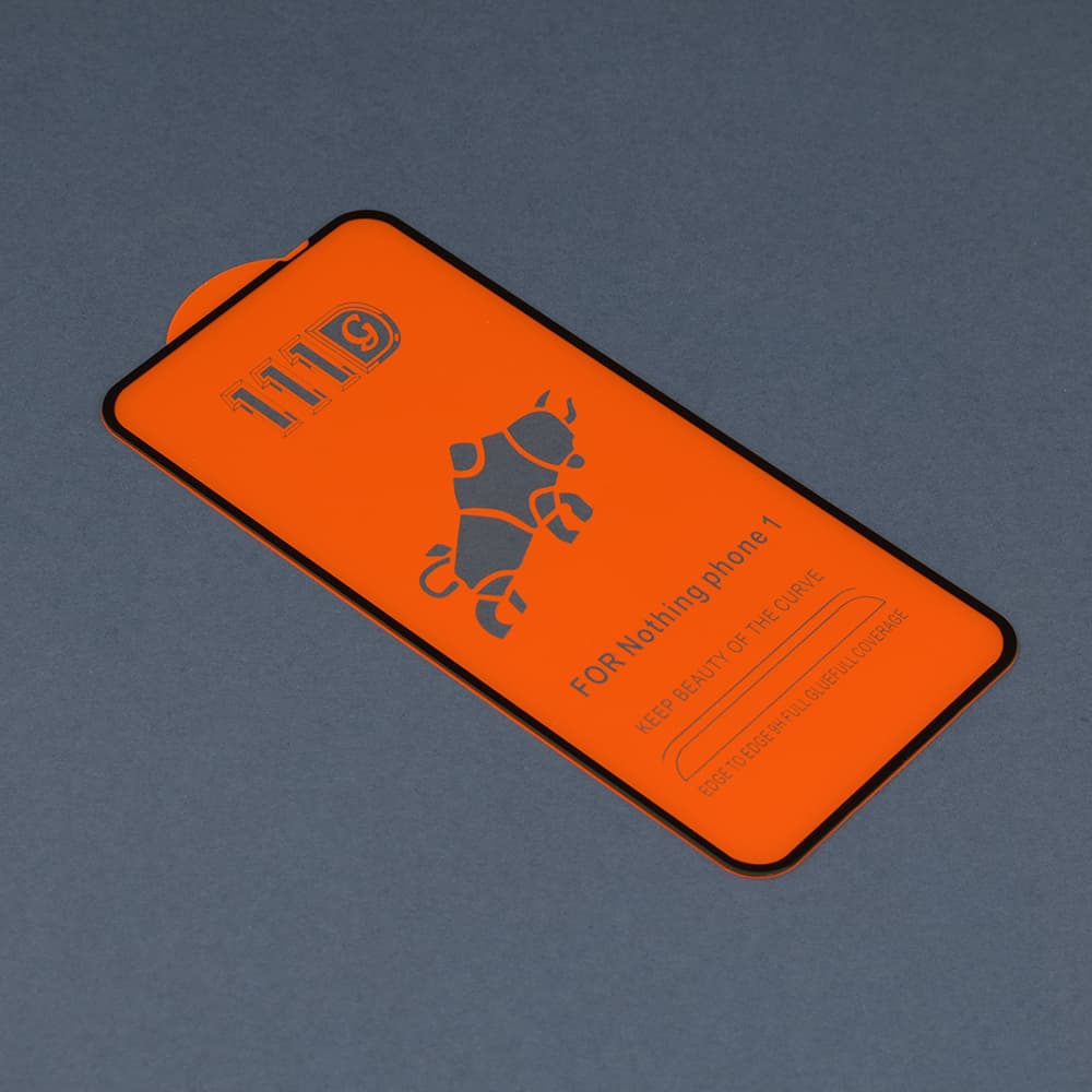 Techsuit 111D Celoplošné lepené sklo Nothing Phone (1) Černé - náhled 3