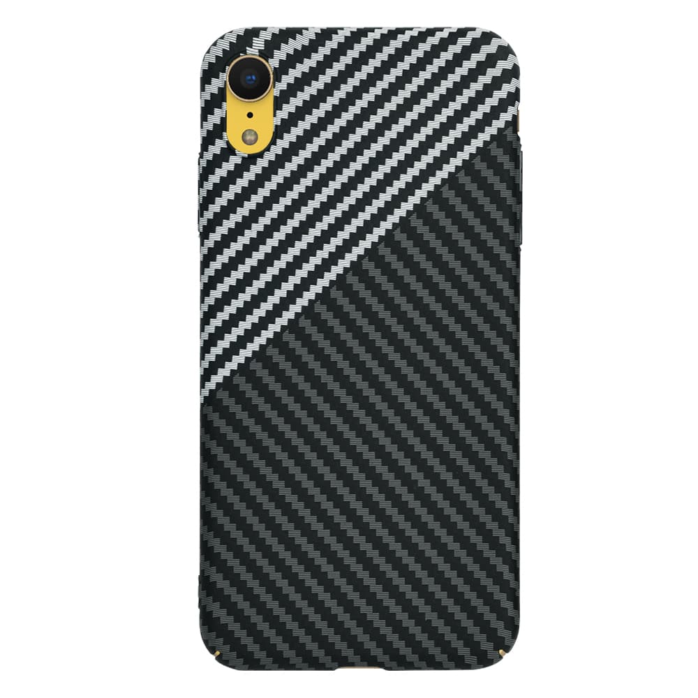 Techsuit Carbonite FiberShell pouzdro iPhone XR tmavě šedé - náhled 3