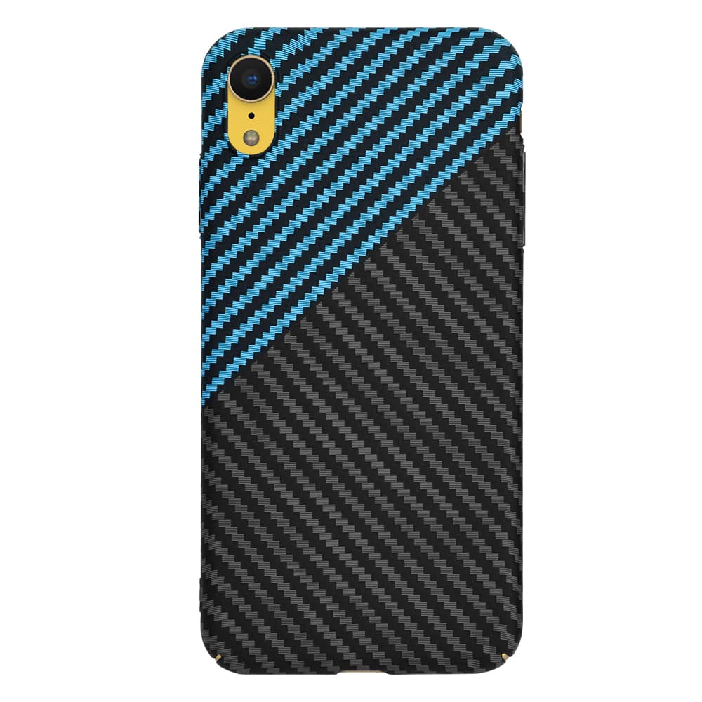 Techsuit Carbonite FiberShell pouzdro iPhone XR modré - náhled 3