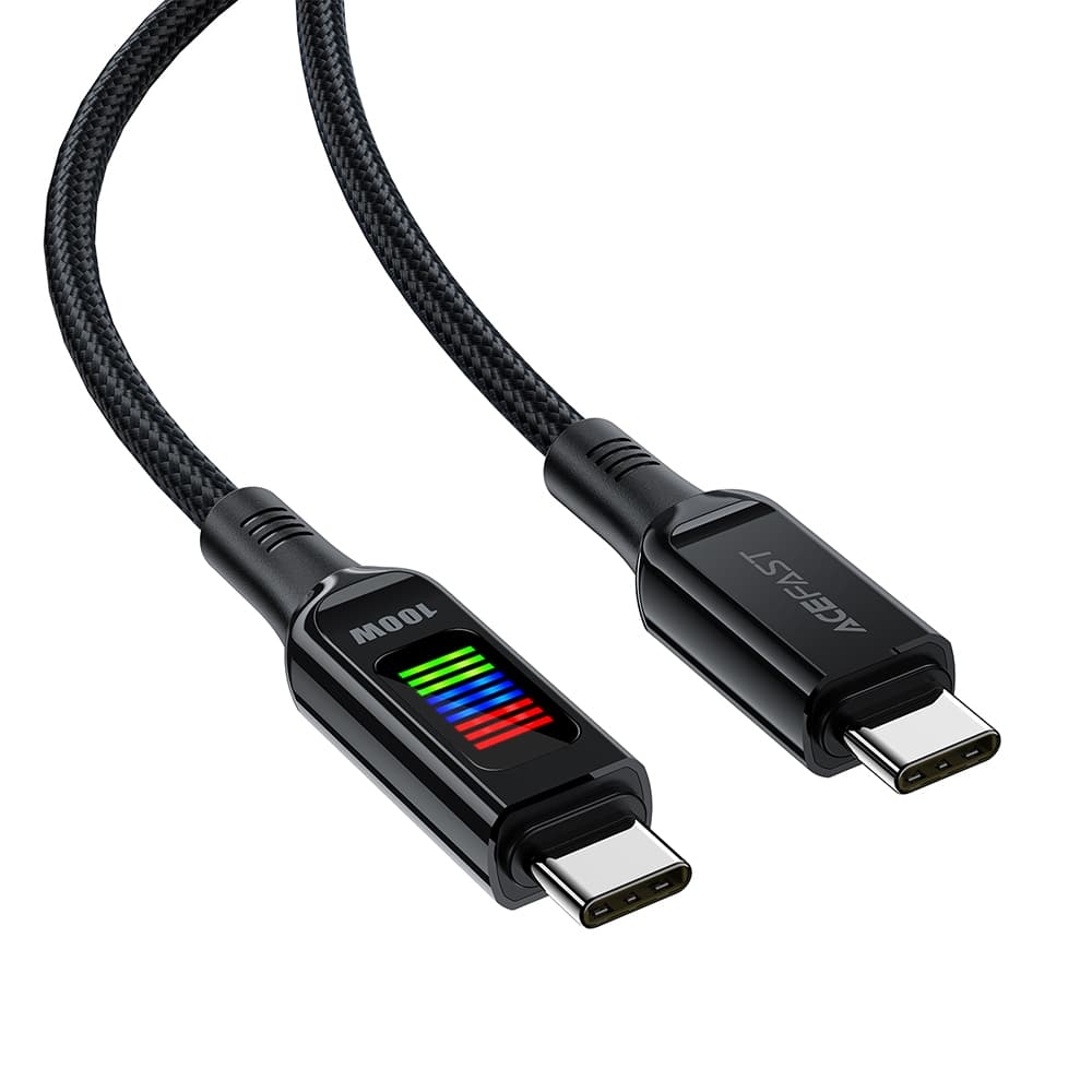 Acefast Datový kabel C7-03 Type-C na Type-C 100W rychlé nabíjení 1.2m černý - náhled 3